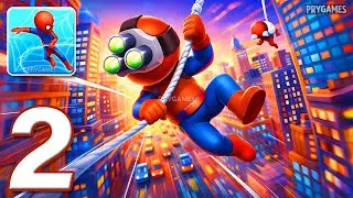 Web Master: Stickman Superhero - Gameplay Walkthrough Part 2 - Ragdoll Web Master (Android, iOS)