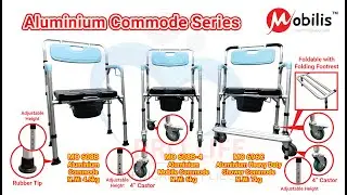 Aluminium Commode & Shower Chair Series (MO 608B / MO 608B-4