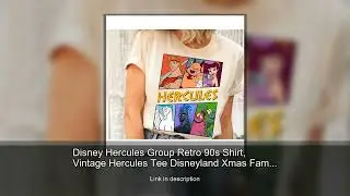 Disney Hercules Group Retro 90s Shirt, Vintage Hercules Tee Disneyland Xmas Family Matching Shi