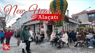 Hey Cessi | POV Walks — New Year’s Walk in Alaçatı | No Talking | 4K