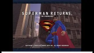 Superman Returns - PS2 - Game Launch & Title Screen