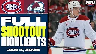 Montreal Canadiens at Colorado Avalanche | FULL Shootout Highlights - January 4, 2025