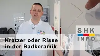 Kratzer in der Badkeramik