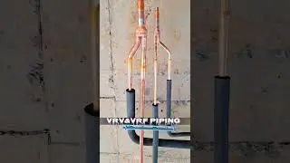 VRV & VRF System Air conditioner piping#aariz #ac #aarizaircon #airconditioner #reels #shorts