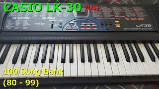 CASIO LK-30 (US) - 100 Song Bank (80 - 99) [HD]