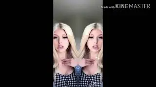 American girl make magic video using LIKE App