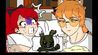 Ruby and Leo are watching horror movie together tonight! #ibispaintx #speedpaint