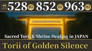 Golden Silence of Japan 528Hz 852Hz 963Hz Healing Vibes | Sacred Torii & Shrine Healing in JAPAN