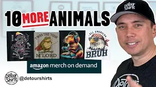 10 More Popular Animals That SELL on T-Shirts On Print on Demand! Get more sales!