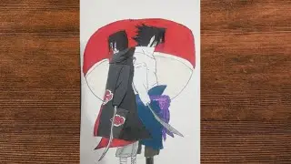 Drawing Sasuke Vs Itachi| Step By Step |SeniorStorke