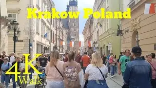 Holiday in Poland Amazing Walking Tour 4K / Huge Crowd of People Live Camera