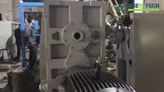 Plastic recycling machine for PP bags re-pelletizing with under-water cutting system