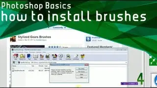 Photoshop Basics - How to install brushes