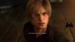 Resident Evil 4: Remak - Leon vs Major Jack Krauser (Final Battle)
