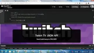 freeCodeCamp | Use the Twitch.tv JSON API | Part 3