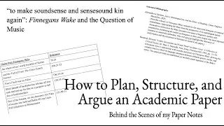 How to Plan, Structure, and Argue an Academic Paper | Behind the Scenes of My Paper Notes