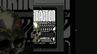 Brutalism Art Design , Streetwear Design Text DSN 013 Distraction
