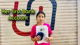 Her fist bank account 