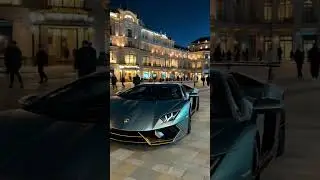 💎 Monaco Luxury Vibes! Lamborghini & Stunning Arrival 😍#model #ford #car #billionaire #luxury#monaco