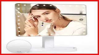 FUNTOUCH Large Lighted Vanity Makeup Mirror (X-Large), Light Up Mirror with 35 LED Lights