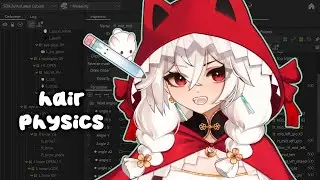 ✂️ hair physics rigging! (live2d timelapse)