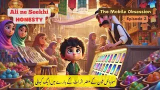 Ep 2 | The Mobile Obsession | Ali learns Honesty | Islamic Moral Education for Kids | Cartoon Story