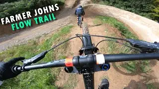 FARMER JOHNS MTB PARK - NEW FLOW LINE ***DRONE FOOTAGE***