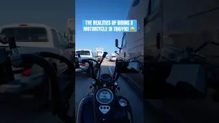 The Realities of Riding a Motorcycle in Traffic! 😩 #Shorts #Motorcycle #biker