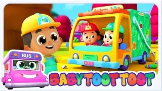 Wheels On The Garbage Truck, Vehicle Rhyme And Kids Song - Baby Toot Toot