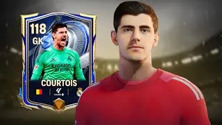 113 OVR COURTOIS REVIEW FC MOBILE 🤯 TOTY COURTOIS FC MOBILE || LION