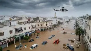 ⛈️ Лараш, Марокко, затоплен &mdash; более 140 000 человек эвакуированы, наводнение поглотило целые насе...