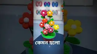 Clay art - how to make flower🌹🌹 easy diy decor flower🏠🏠 polymer air dry clay🌹🌹