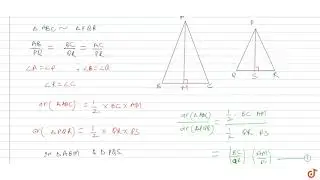 Prove that the ratio of the areas of two similar triangles is equal to the ratio of the square