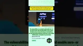 Wormable AirPlay Flaws Enable Zero-Click RCE on Apple Devices via Public Wi-Fi