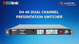 RGBlink D4 4K HDR Dual Channel Switcher &ndash; The Ultimate Presentation Solution!