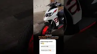 New Aprilia SR 175 starts reaching dealerships ahead of July launch😍🔥#aprilia #apriliasr160 #sorts