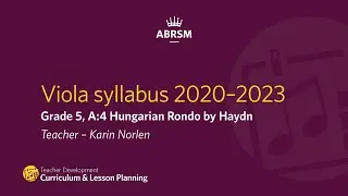 Bowed Strings Syllabus 2020-2023 - Grade 5 Viola - Learn more about Haydn&rsquo;s Hungarian Rondo