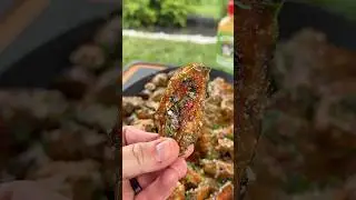Spicy Garlic Parmesan Grilled Chicken Wings @melindasfoods801