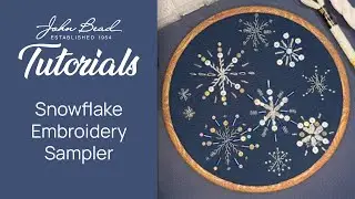 Snowflake Embroidery Sampler for Michaels Stores