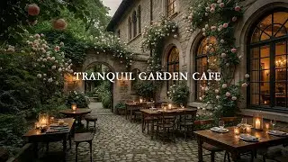 Quiet European Courtyard & Tranquil Jazz - Work, Study, Relax | Cozy Jazz at Outdoor Caf&eacute;