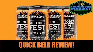 Quick Beer Review! Rahr & Sons Brewing Oktoberfest Marzen Lager #beer #craftbeer #oktoberfest