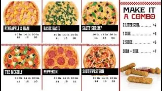 Easy Edit Pizza Grid Digital Display - Digital Menu Boards - MustHaveMenus