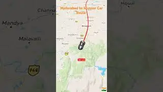 HYDERABAD TO MUNNAR #maps #hyderabad #munnar #carjourney #trendingshorts #viralshorts
