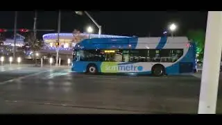 Sun Metro New Flyer XN35 CNG buses in downtown El Paso TX 12/20/25
