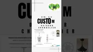Custom Made Outdoor Chandelier #iAMzam #jjjgroup #jjjlighting #supply #install #bespoke
