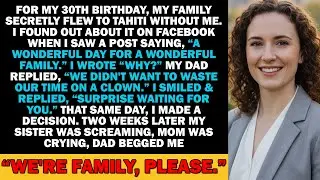 For My 30th Birthday, My Family Secretly Flew To Tahiti Without Me. I Found Out About It On F...