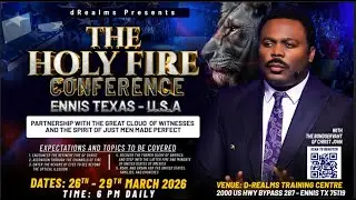 A fire is about to fall on American soil. The Holy Fire Conference &mdash; Ennis, Texas, USA