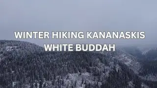 Winter Hiking White Buddah in Kananaskis