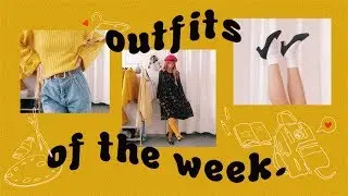 🎨What I Wear in a School Week at Art Uni. 🎒