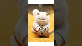 Saved from the Saw! 🪚 KungFu Cat&rsquo;s Karate Chop Rescue #Shorts